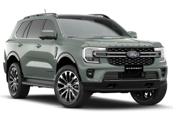 Ford Everest - Màu Xanh thạch anh